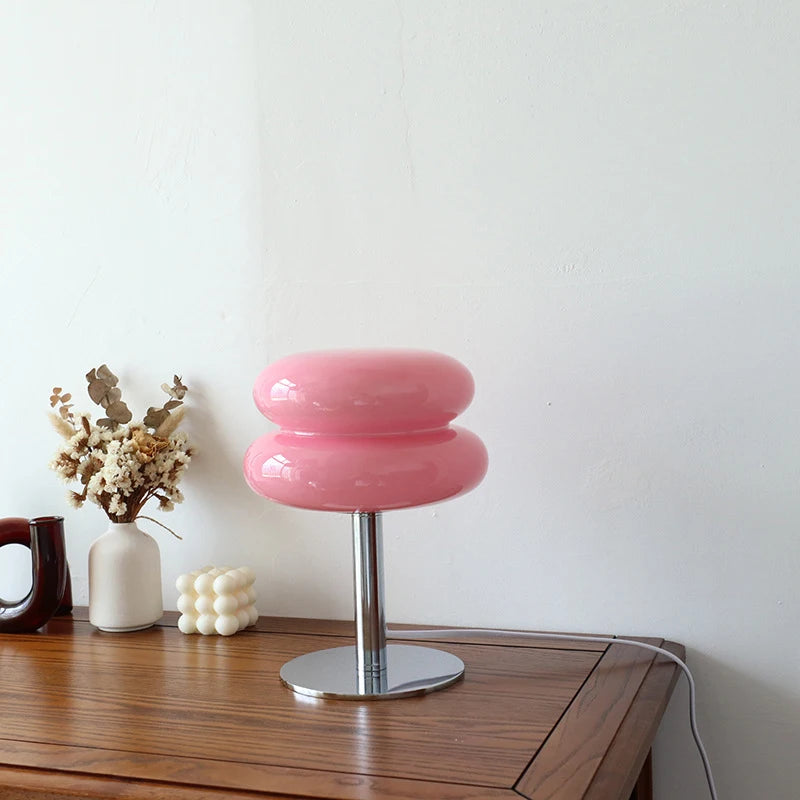 Abajur Macaron Cor Rosa com Frete Gratis na Shopanda