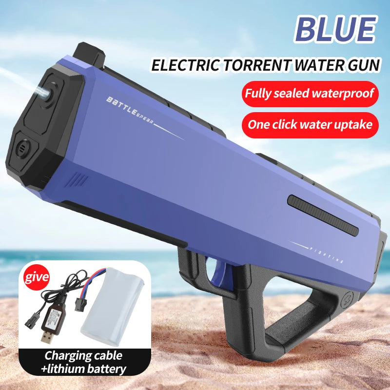 Arma Dagua Eletrica Water Gun Cor Azul Com Frete Gratis Shopanda