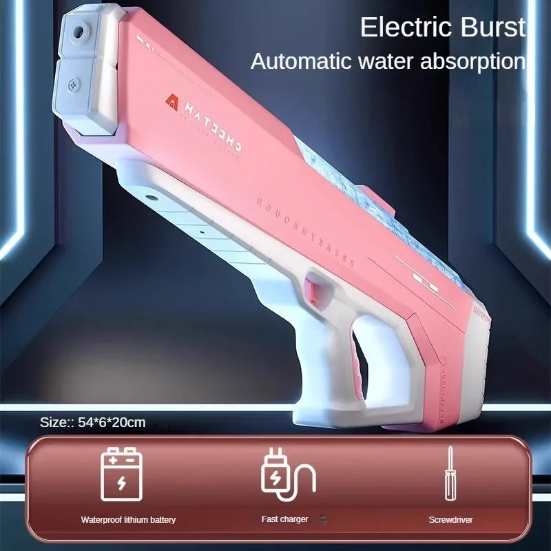 Arma Dagua Eletrica Water Gun Cor Rosa Com Frete Gratis Shopanda
