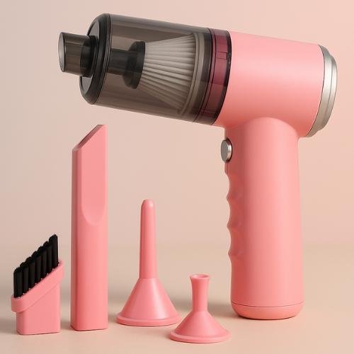 Aspirador Para Carro Cleaner Cor Rosa Com Frete Gratis Shopanda