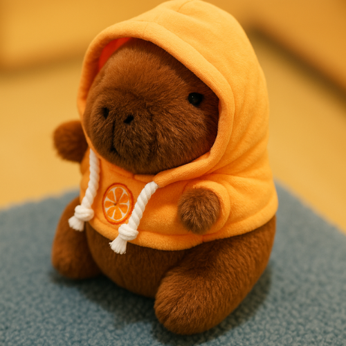 Bicho de Pelucia Little Capivara Laranja Que Esta Bombando Com Frete Gratis Shopanda