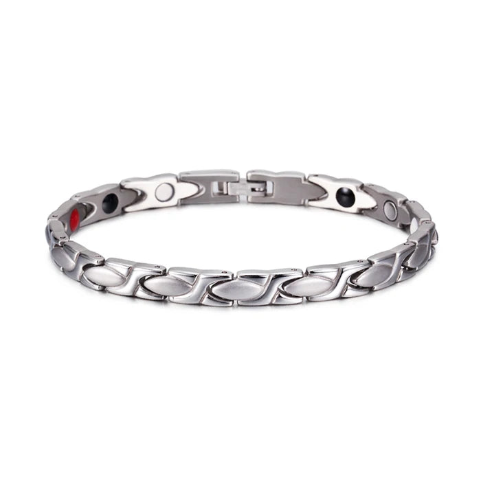 Bracelete Magnetic Flow para Disfuncao Cor Prata com Frete Gratis na Shopanda