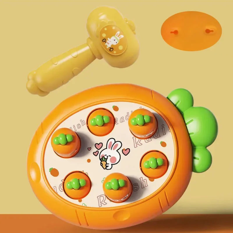 Brinquedo Montessori Bate Cenoura Laranja e Martelo com Frete Gratis na Shopanda
