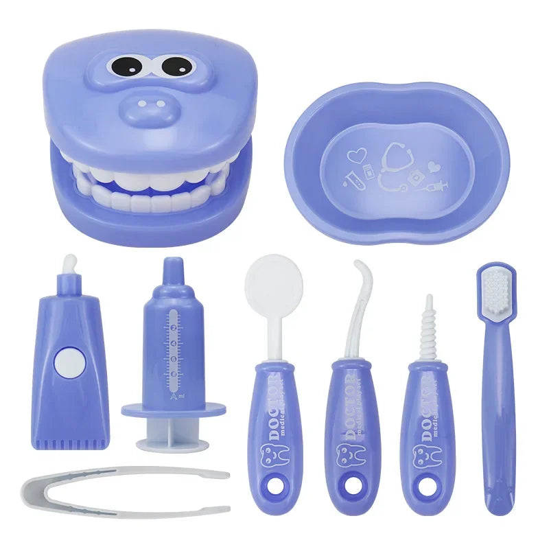 Brinquedo Montessori Pequeno Dentista Cor Azul com Frete Gratis na Shopanda