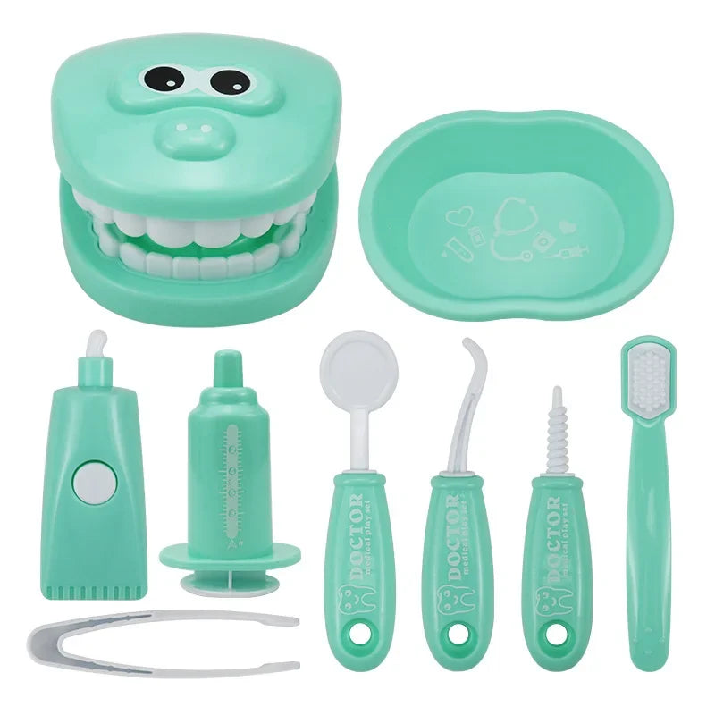 Brinquedo Montessori Pequeno Dentista Cor Menta com Frete Gratis na Shopanda