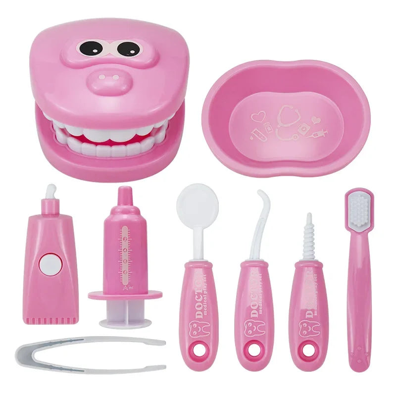 Brinquedo Montessori Pequeno Dentista Cor Rosa com Frete Gratis na Shopanda