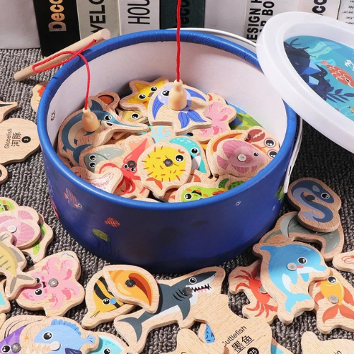 Brinquedo Montessori Pesca Magnetica Com Frete Gratis Shopanda