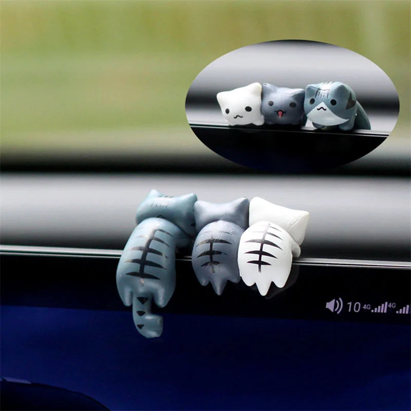 Enfeite para Carro Kit Mini Gatinhos Com Frete Gratis Shopanda