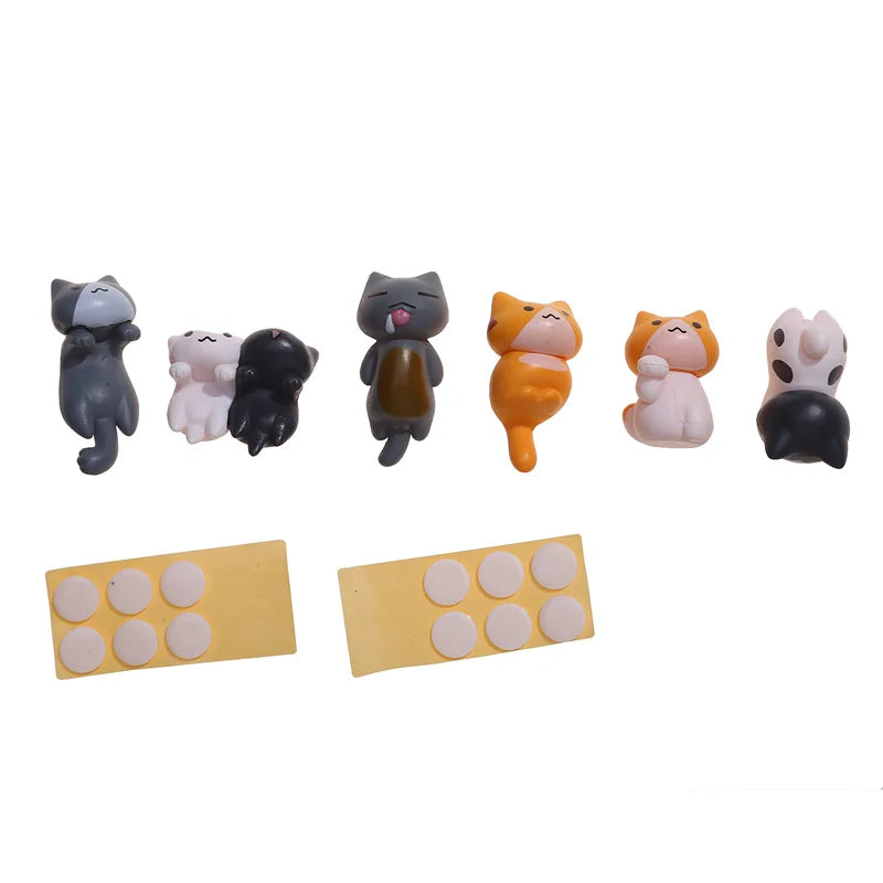 Enfeite para Carro Kit Mini Gatinhos Kit + Adesivo Com Frete Gratis Shopanda