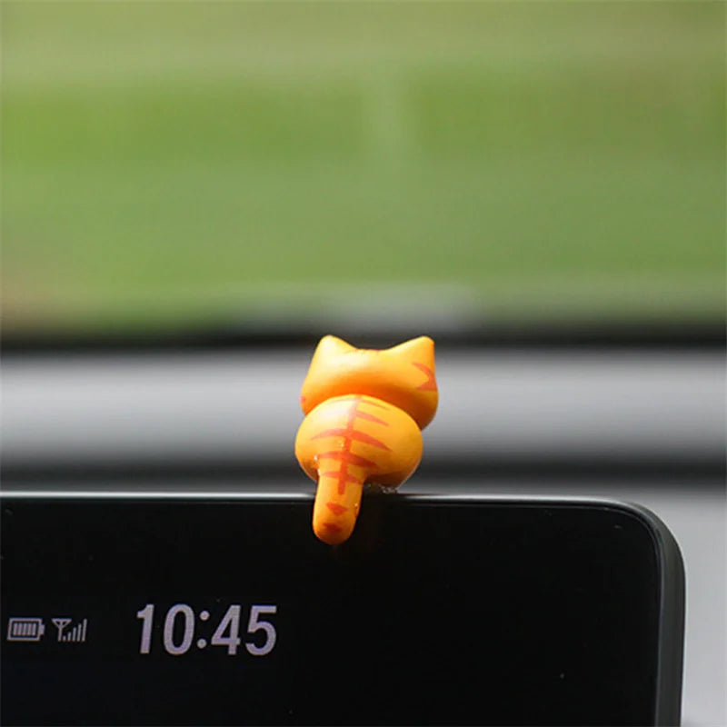Enfeite para Carro Kit Mini Gatinhos Laranja Com Frete Gratis Shopanda
