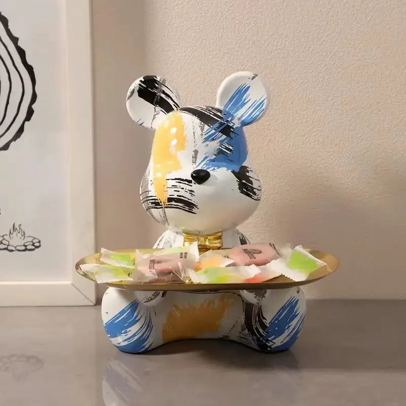 Escultura de Mesa Graffiti Bear Para Decoracao Com Frete Gratis Shopanda 2