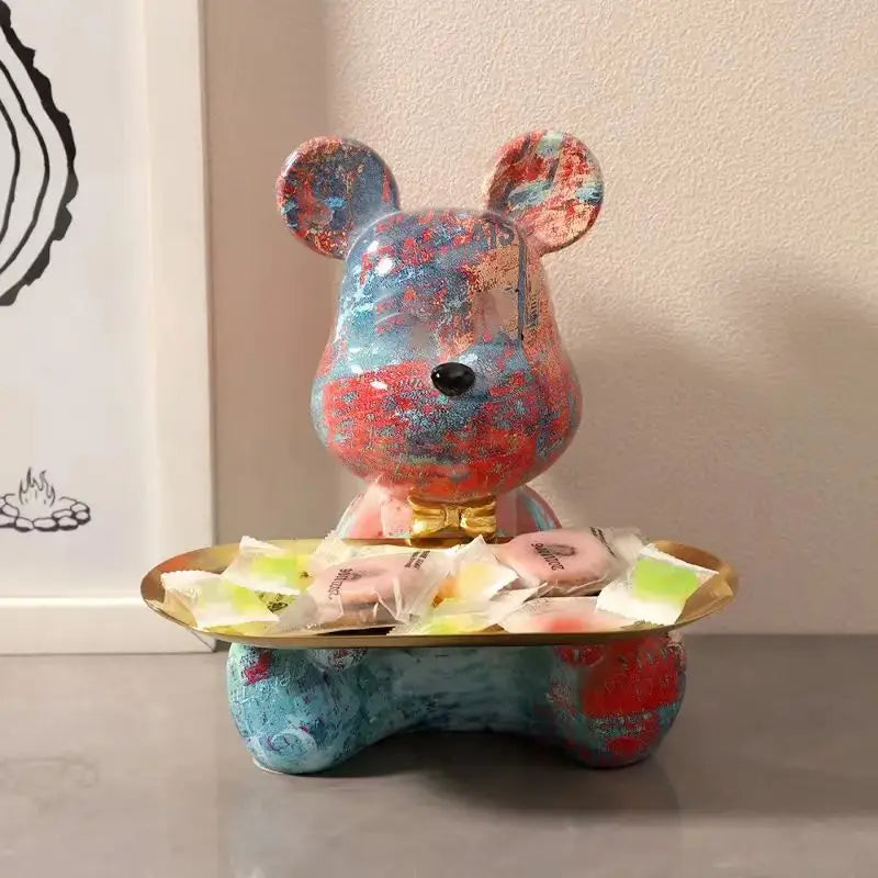 Escultura de Mesa Graffiti Bear Para Decoracao Com Frete Gratis Shopanda 5