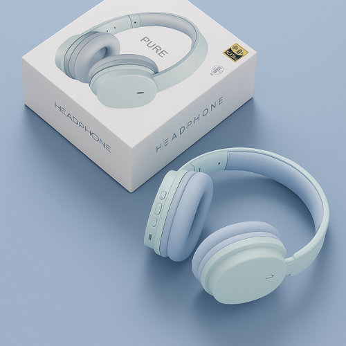Headphone Sem Fio Pure Cor Azul Com Frete Gratis Shopanda