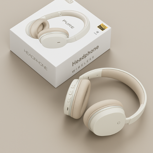 Headphone Sem Fio Pure Cor Branco Com Frete Gratis Shopanda