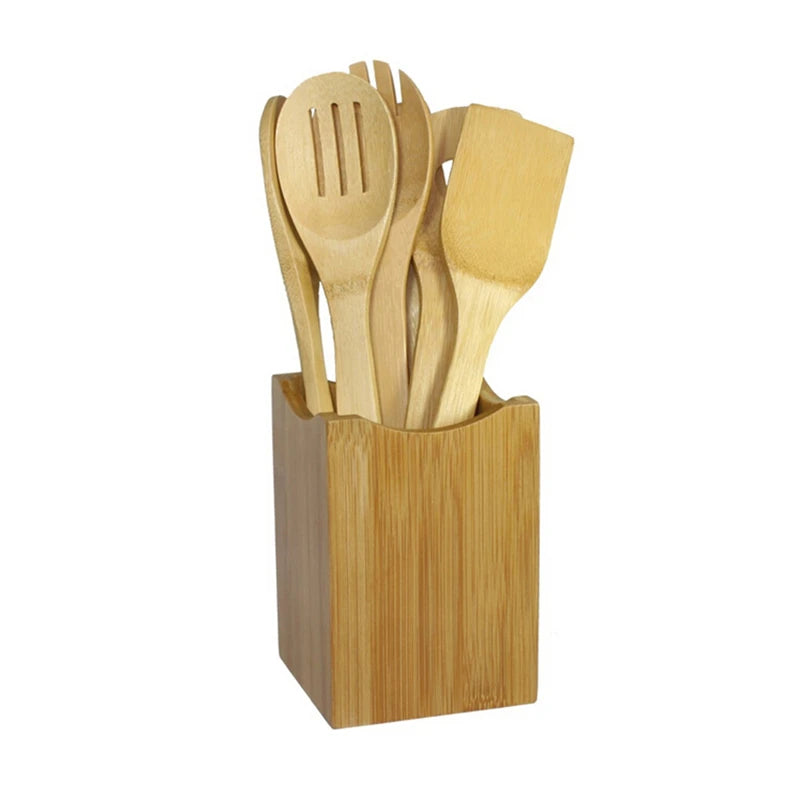 Kit Utensilios Bambu Para Cozinha Com Frete Gratis Shopanda