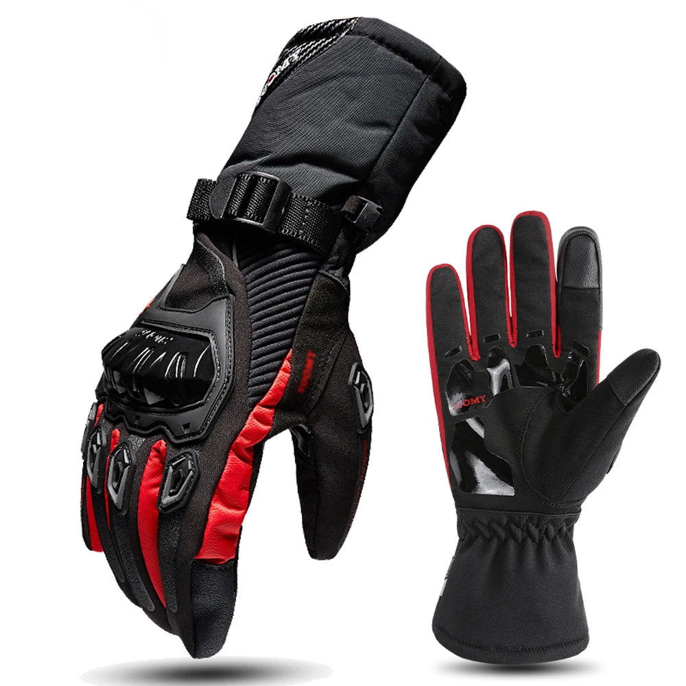 Luva Para Moto Protect Hand Cor Vermelho Com Frete Grátis