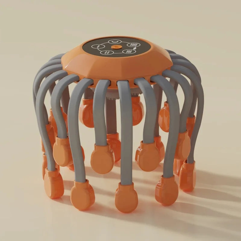 Massageador Elétrico Relaxa Cuca Para Dores Cor Laranja Com Frete Grátis Shopanda