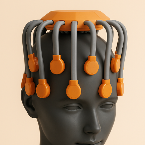 Massageador Elétrico Relaxa Cuca Para Dores Cor Laranja Com Frete Grátis Shopanda