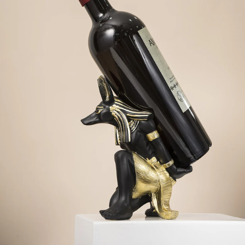 Porta Vinho Egipcio Para Cozinha Anubis Com Frete Gratis Shopanda