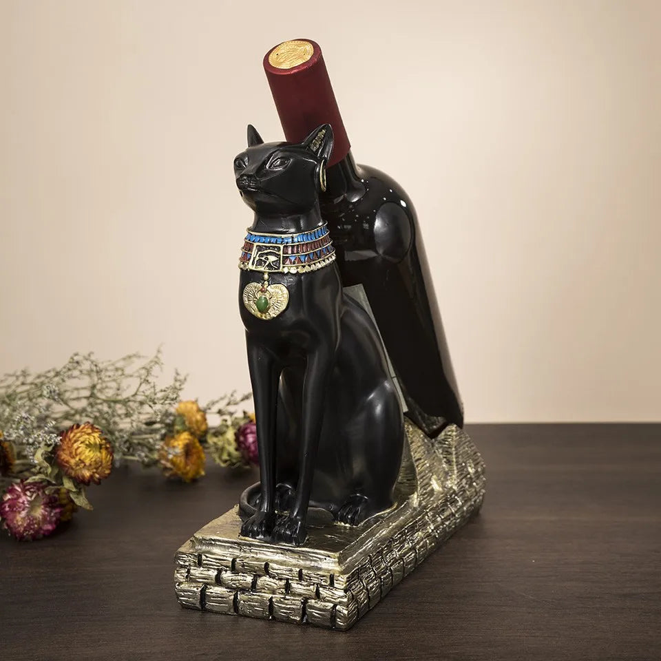 Porta Vinho Egipcio Para Cozinha Gato Grande Com Frete Gratis Shopanda
