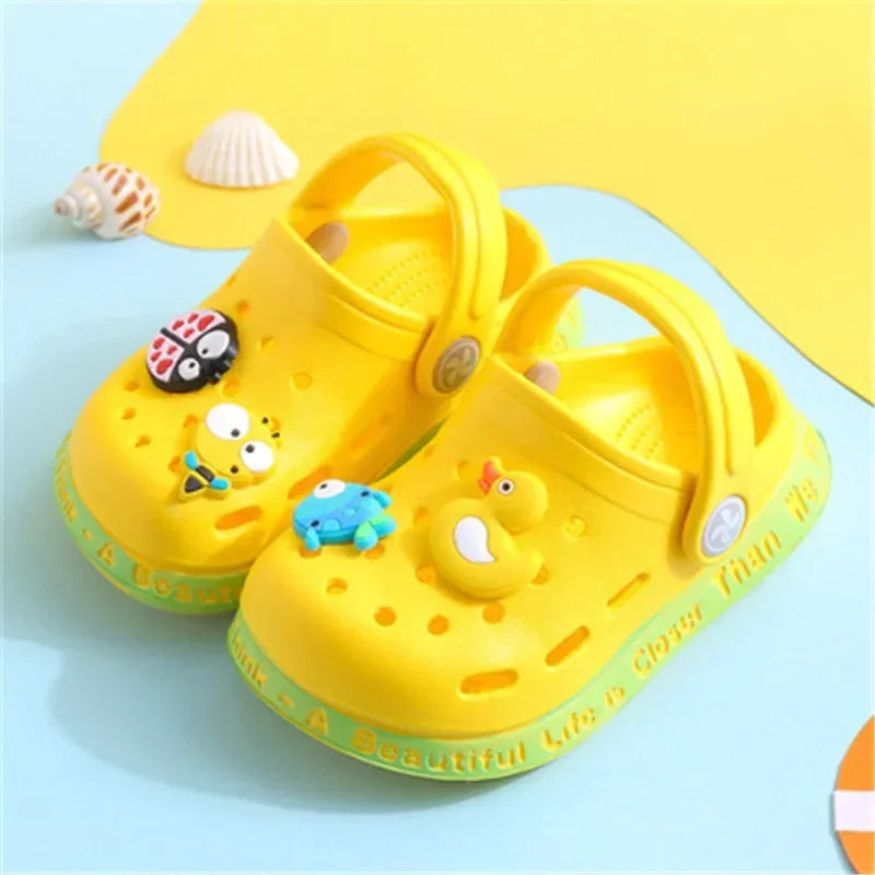 Sandalia Infantil Crooc Floop Cor Amarelo Com Frete Gratis Shopanda