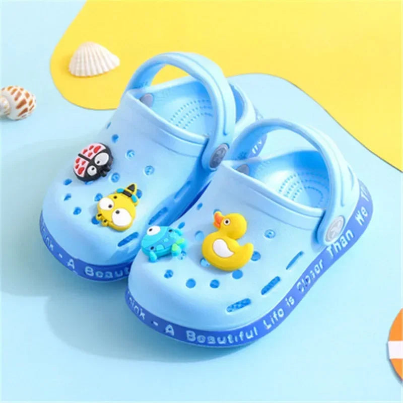 Sandalia Infantil Crooc Floop Cor Azul Bebê Com Frete Gratis Shopanda