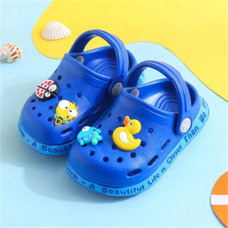 Sandalia Infantil Crooc Floop Cor Azul Com Frete Gratis Shopanda