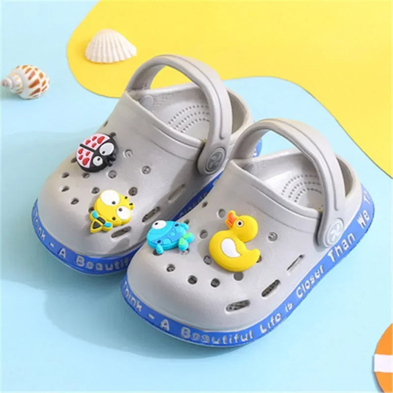 Sandalia Infantil Crooc Floop Cor Cinza Com Frete Gratis Shopanda