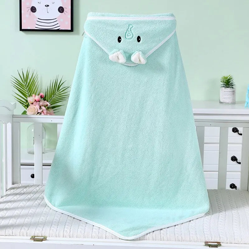 Toalha Infantil Baby Towel Cor Azul Bebe Com Frete Gratis Shopanda