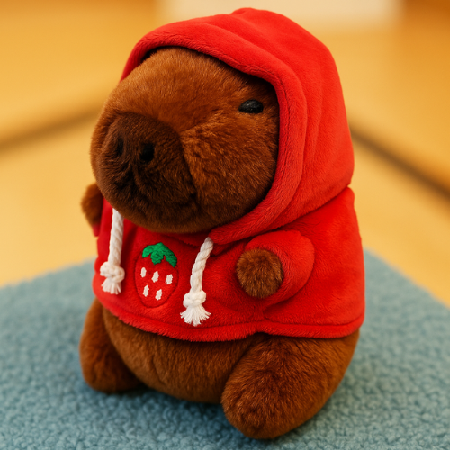 Bicho de Pelucia Little Capivara  Morango Que Esta Bombando Com Frete Gratis Shopanda