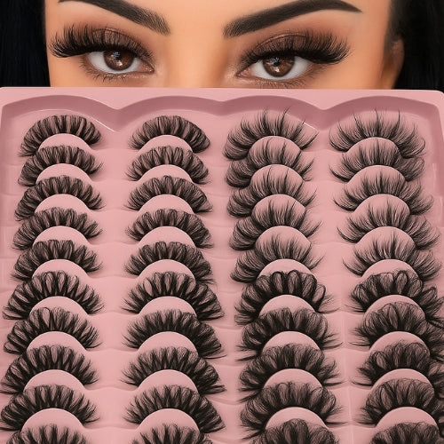 Box Cilios 20 Pares de Cilios Com Frete Gratis 