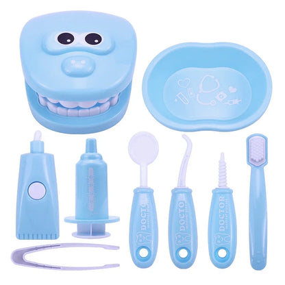Brinquedo Montessori Pequeno Dentista  Cor Azul Claro com Frete Gratis na Shopanda 