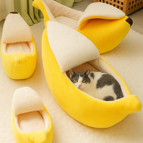 Caminha PET Banana Toca Para Prevenir Seu Pet Do Frio Com Frete Grátis