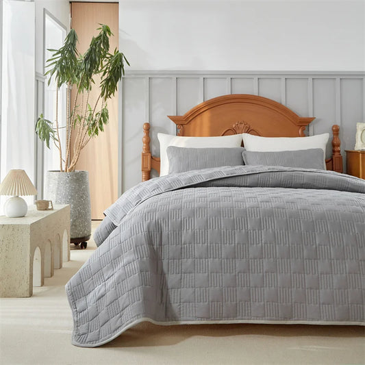 Jogo de Cama Minimal Cor Cinza Com Frete Gratis Shopanda