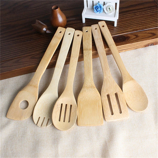 Kit Utensílios Bambu Para Cozinha Com Frete Gratis Shopanda