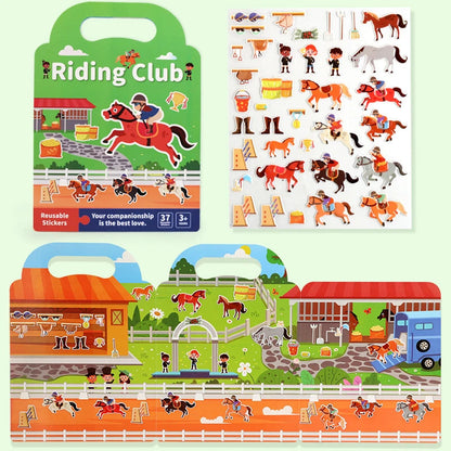 Livro de Adesivos Sticker Book Hipismo com Frete Gratis na Shopanda 
